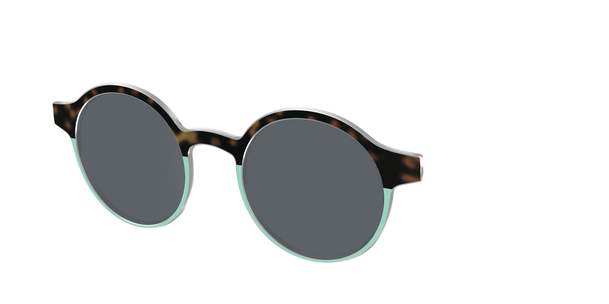 The Polarized Matcha Split Sun Top