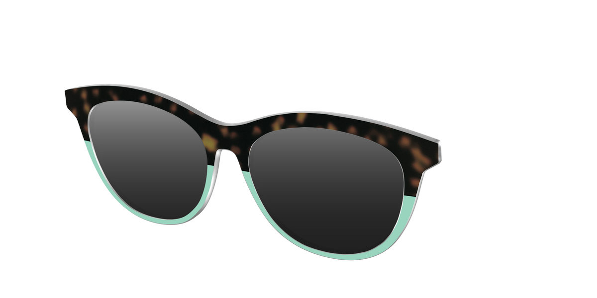 The Polarized Matcha Split Sun Top