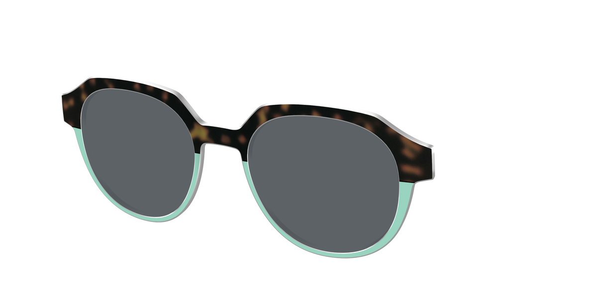 The Polarized Matcha Split Sun Top
