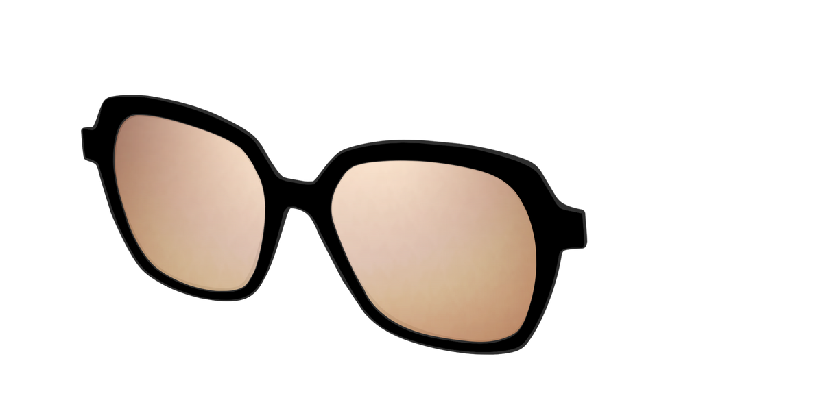 The Polarized Gold Reflective Sun Top