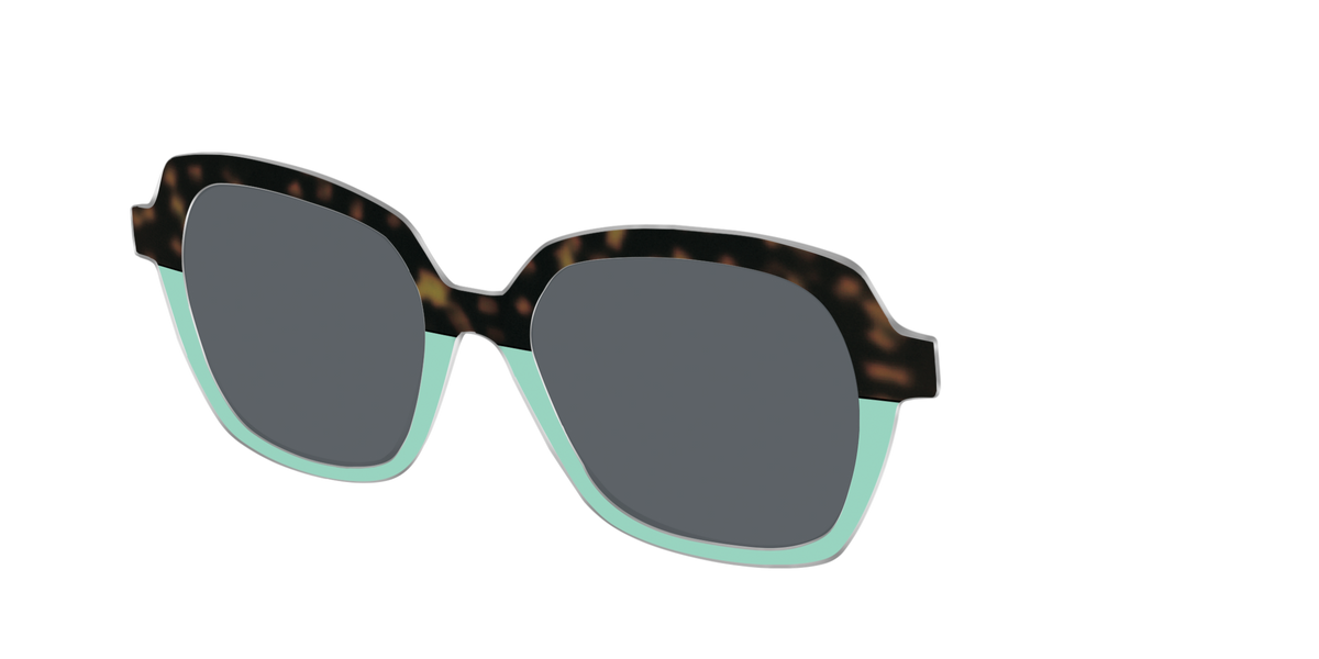 The Polarized Matcha Split Sun Top