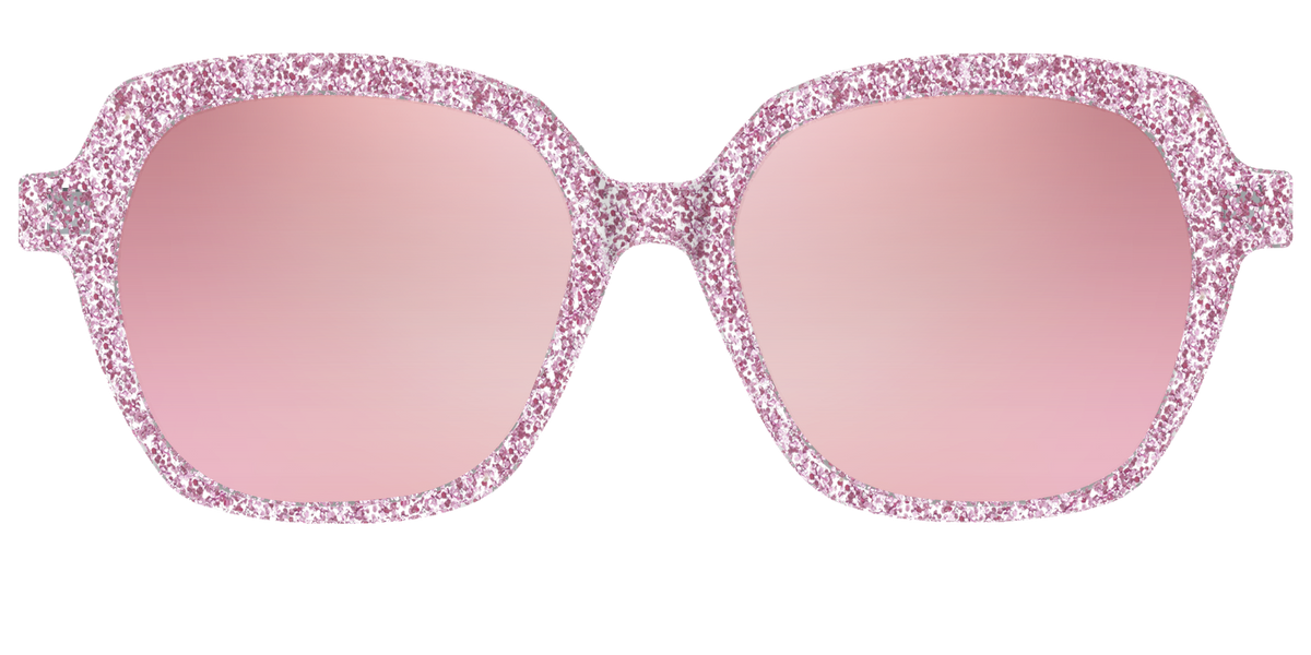 The Polarized Rose Gold Sparkle Sun Top