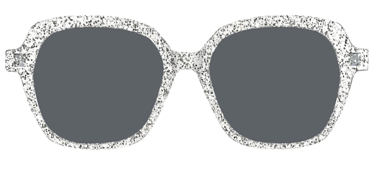 The Polarized Silver Sparkle Sun Top