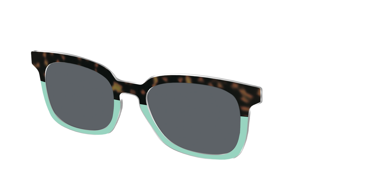 The Polarized Matcha Split Sun Top