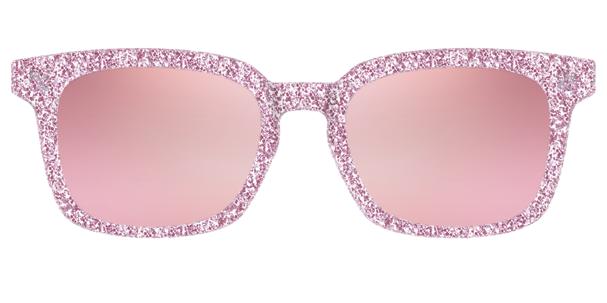 The Polarized Rose Gold Sparkle Sun Top