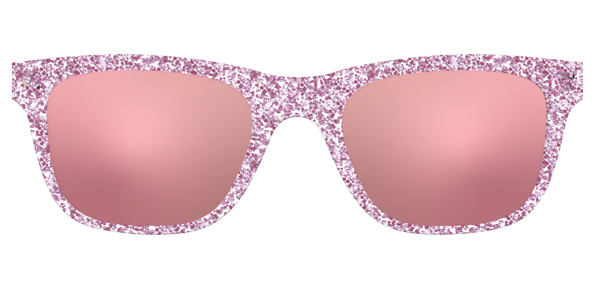 The Polarized Rose Gold Sparkle Sun Top