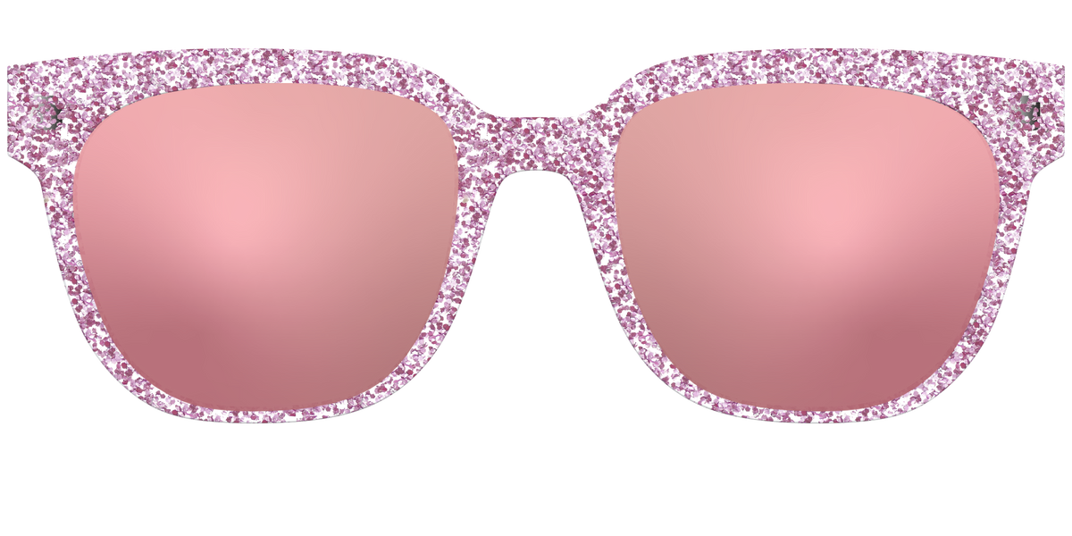 The Polarized Rose Gold Sparkle Sun Top