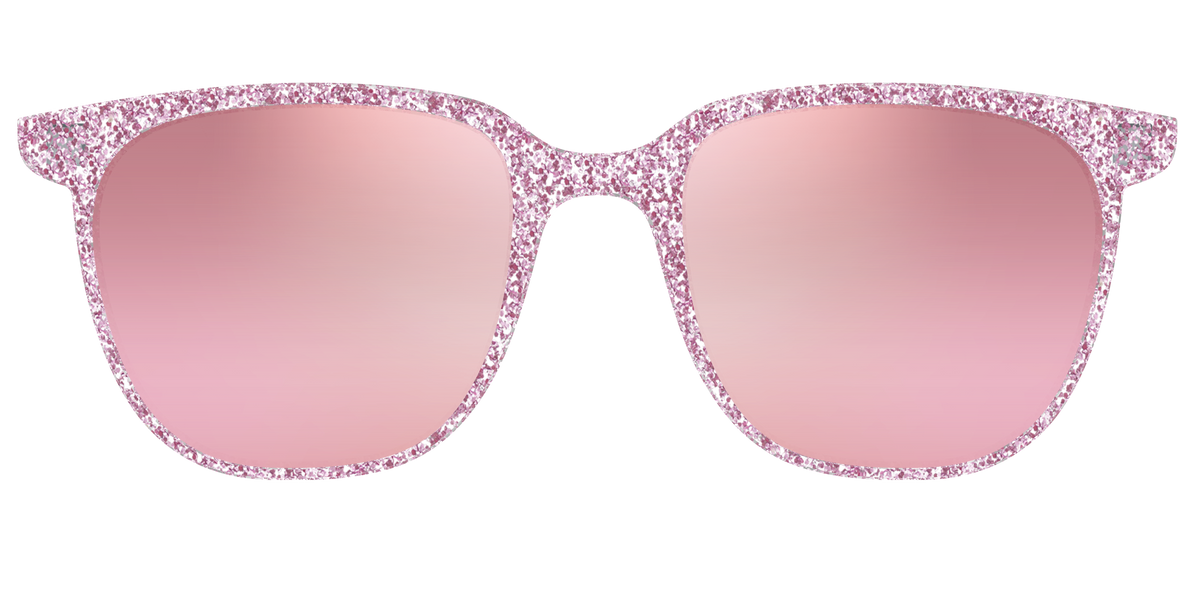 The Polarized Rose Gold Sparkle Sun Top