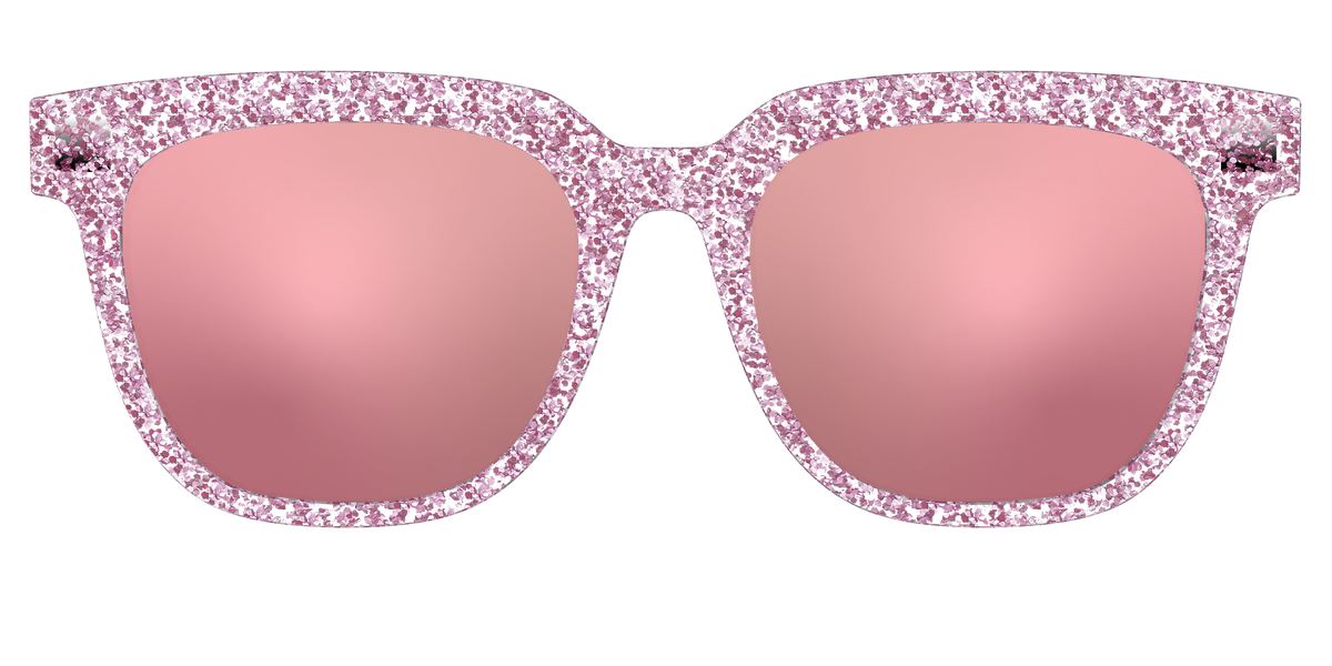 The Polarized Rose Gold Sparkle Sun Top