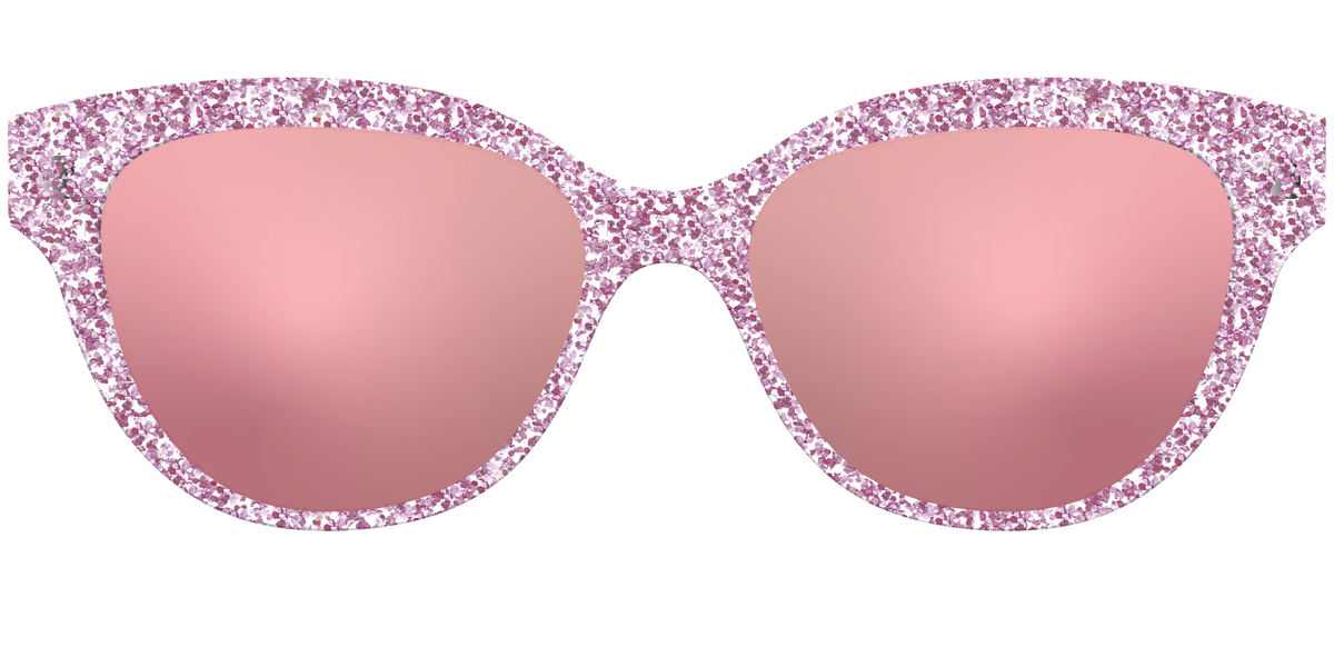 The Polarized Rose Gold Sparkle Sun Top