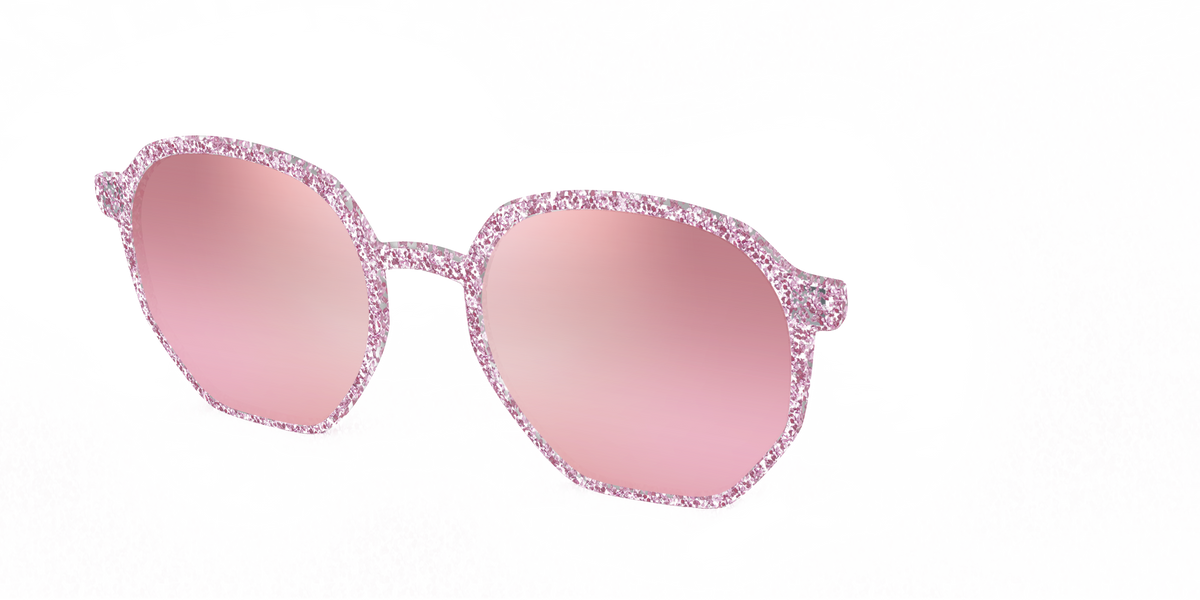 The Polarized Rose Gold Sparkle Sun Top