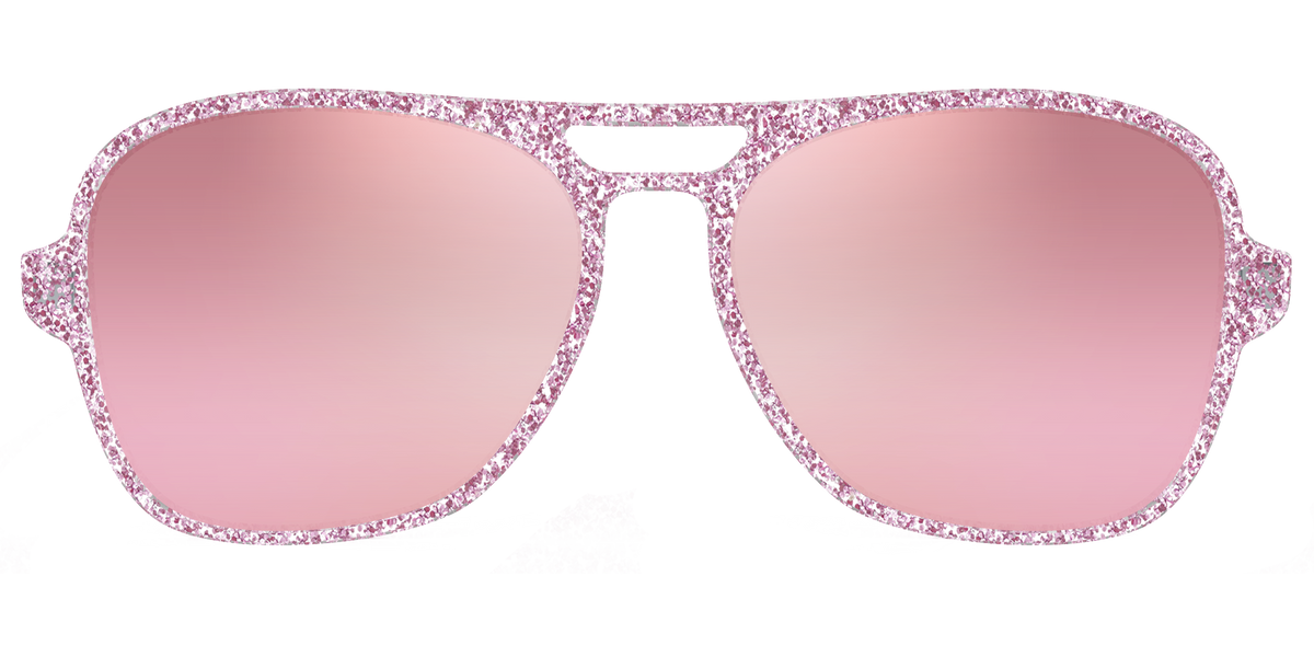 The Polarized Rose Gold Sparkle Sun Top