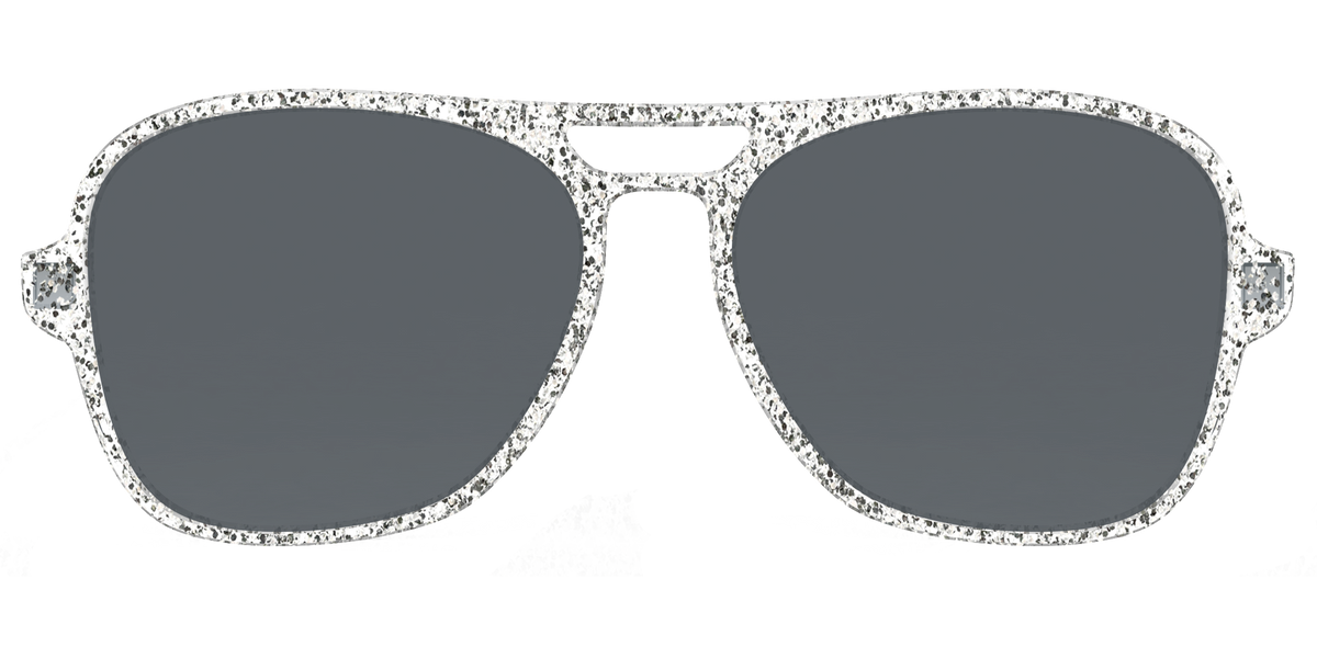 The Polarized Silver Sparkle Sun Top