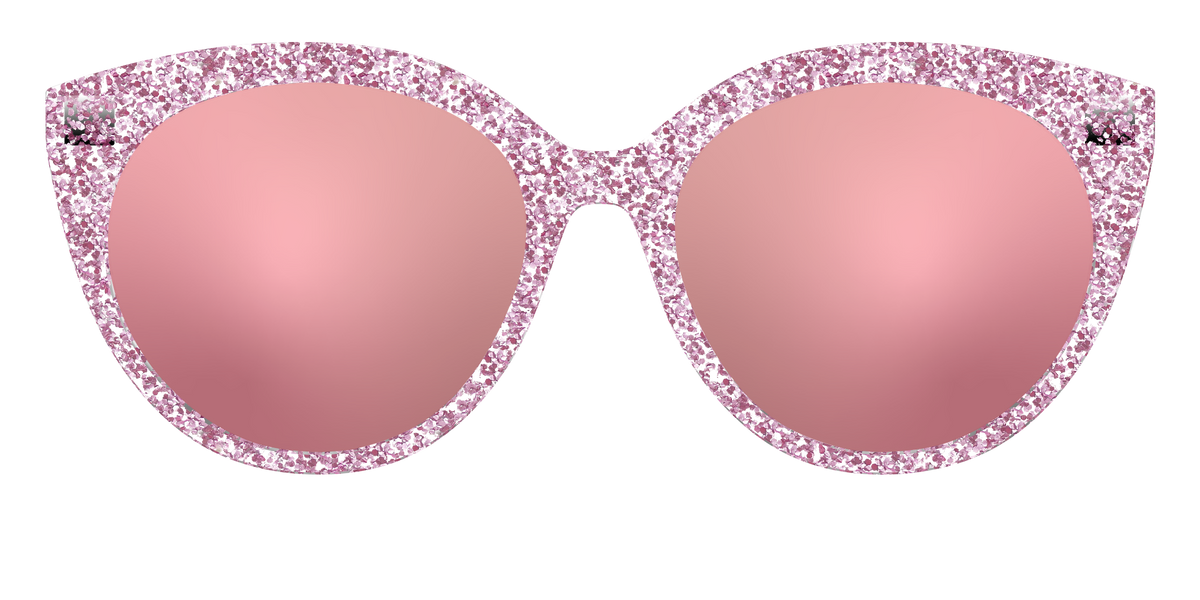 The Polarized Rose Gold Sparkle Sun Top